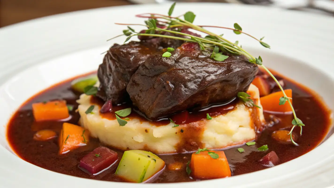 Stunning representation of a beef cheek dish