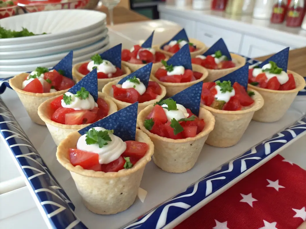 4th of July Taco Cups