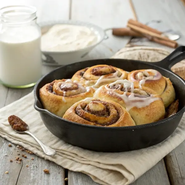 Farmhouse Sourdough Cinnamon Rolls with Old-Fashioned Glaze