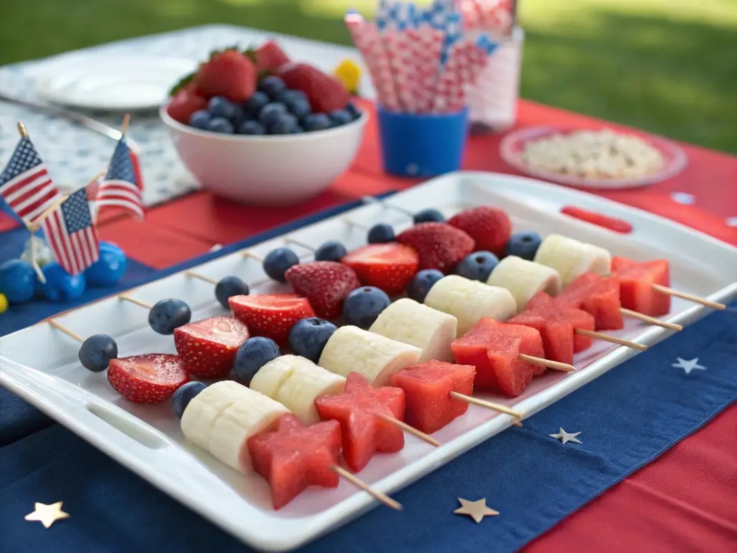 4th of July Fruit Skewers
