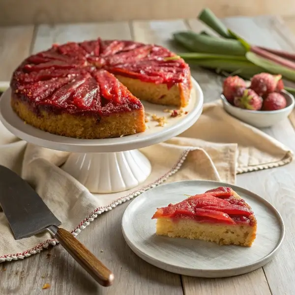 Rhubarb Upside-Down Cake