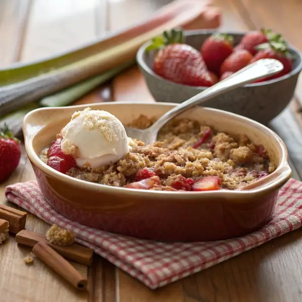 Strawberry Rhubarb Crisp