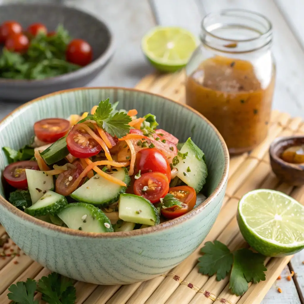 Ginger-Lime Cucumber Tomato Salad