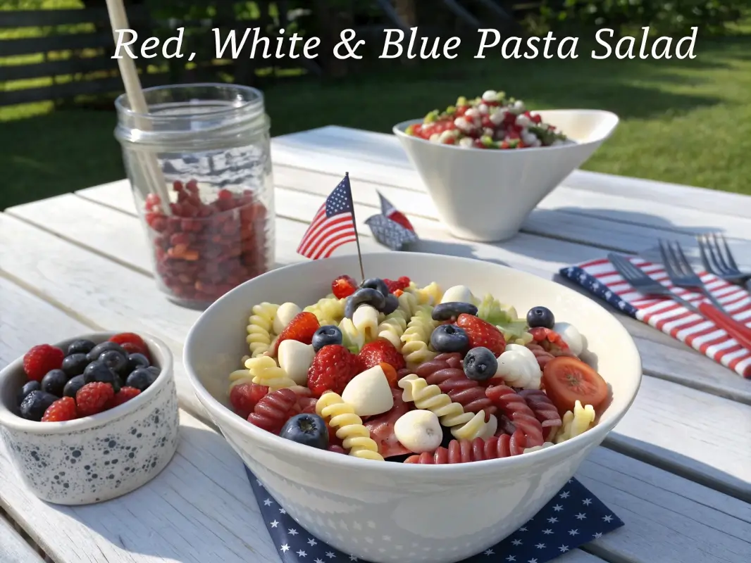 Red, White & Blue Pasta Salad
