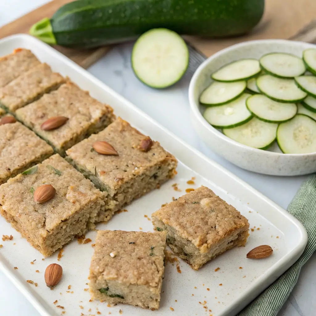 Zucchini Bars with Almond Flour