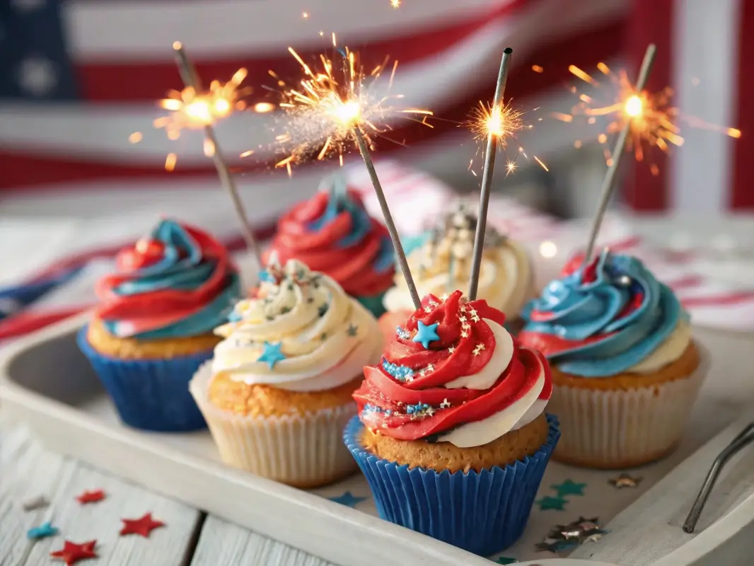 Sparkler Cupcakes