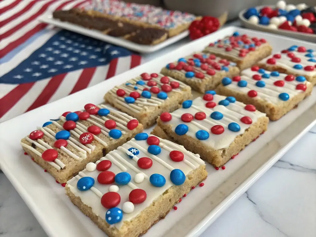 Stars & Stripes Cookie Bars