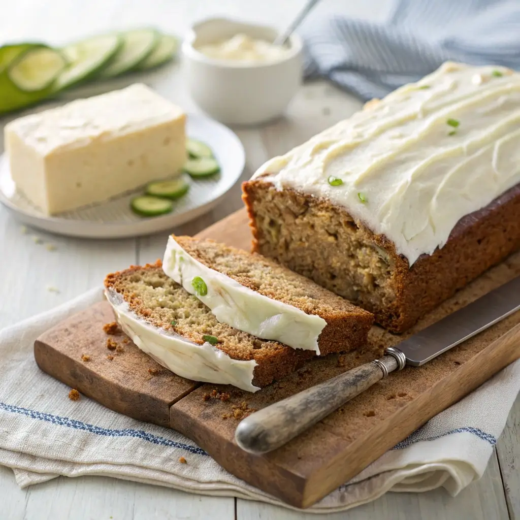 Zucchini Bread with Cream Cheese Frosting