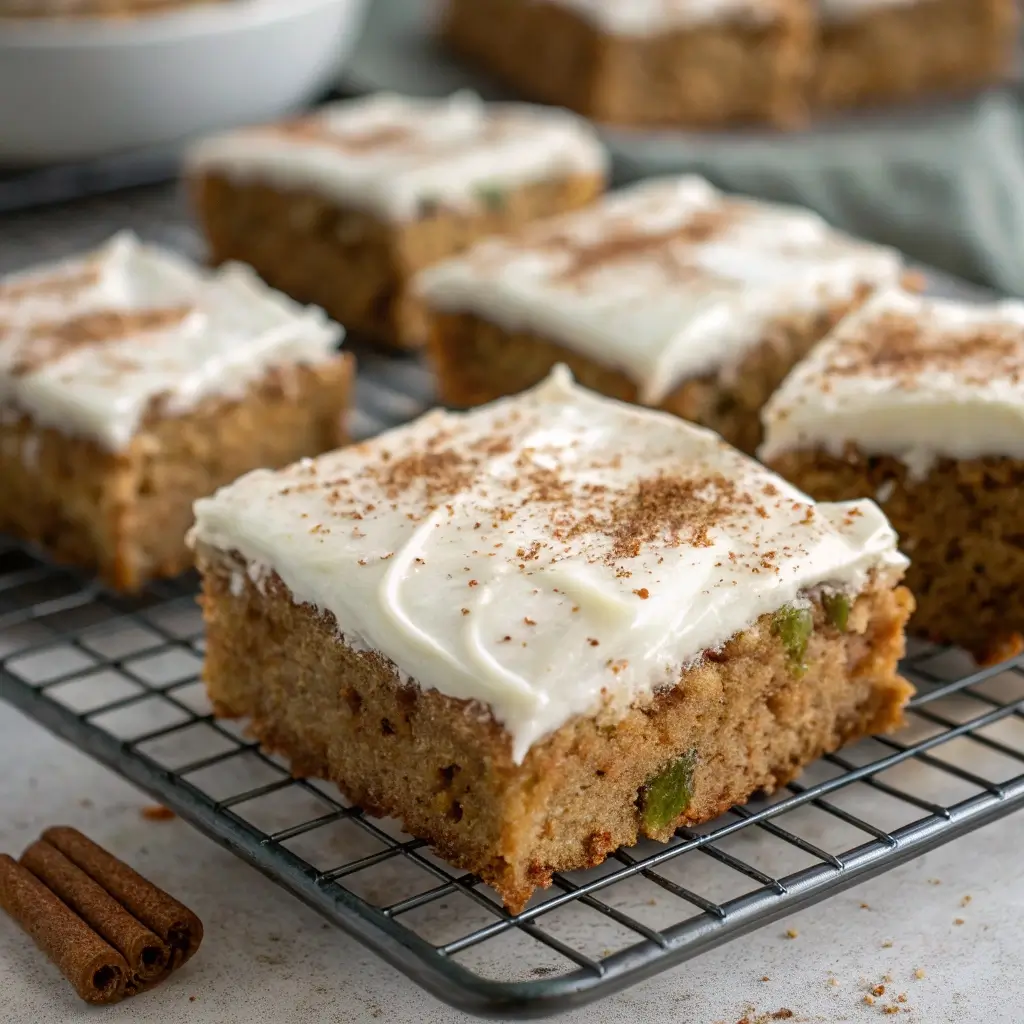 Zucchini Bars with Frosting