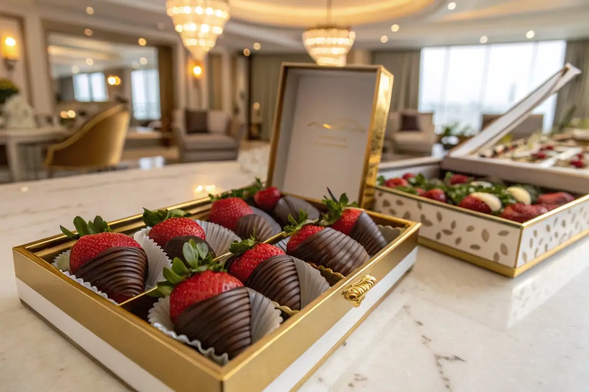 Dubai Chocolate-Covered Strawberries