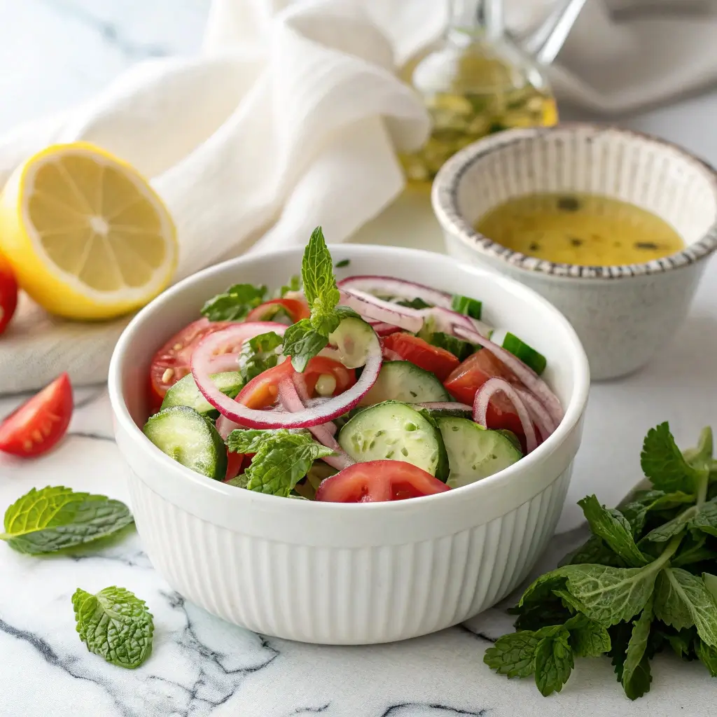 Mint Cucumber Tomato Salad