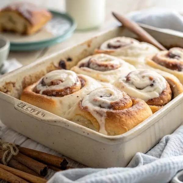Overnight Sourdough Cinnamon Rolls