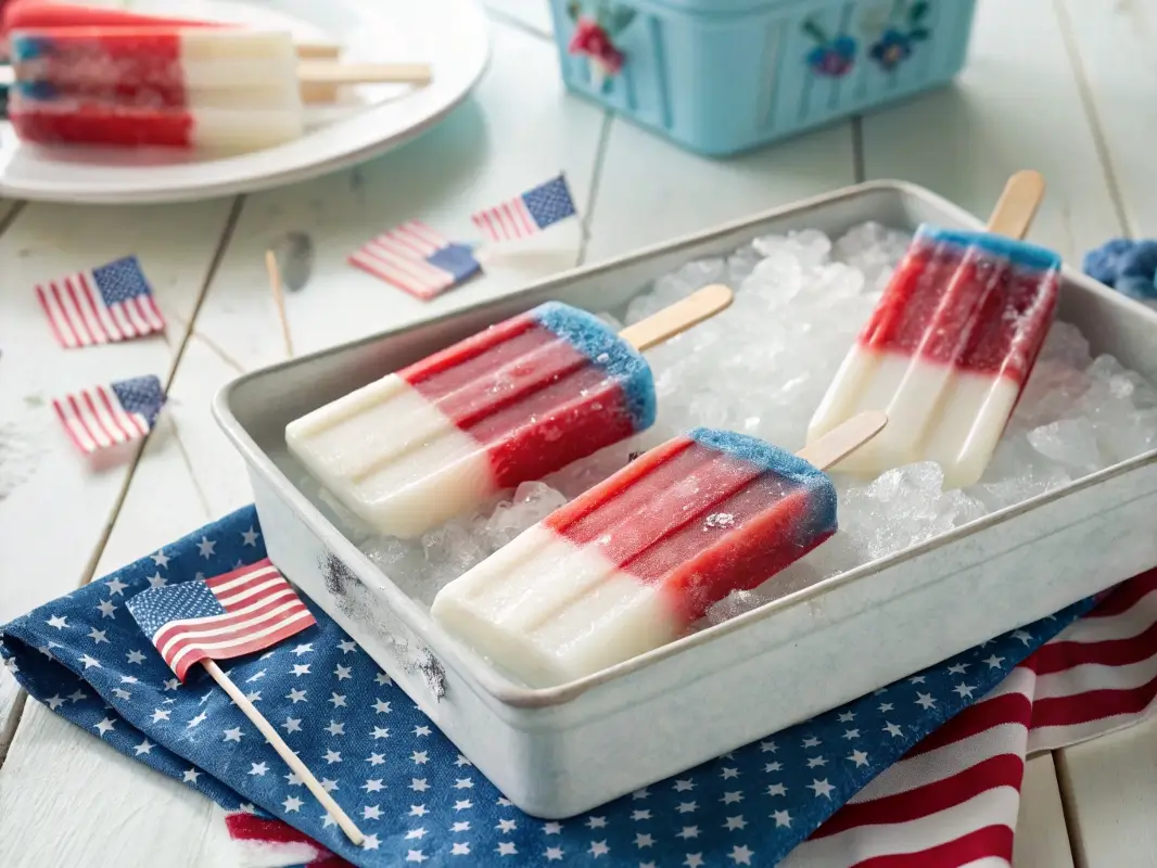 Independence Day Ice Pops