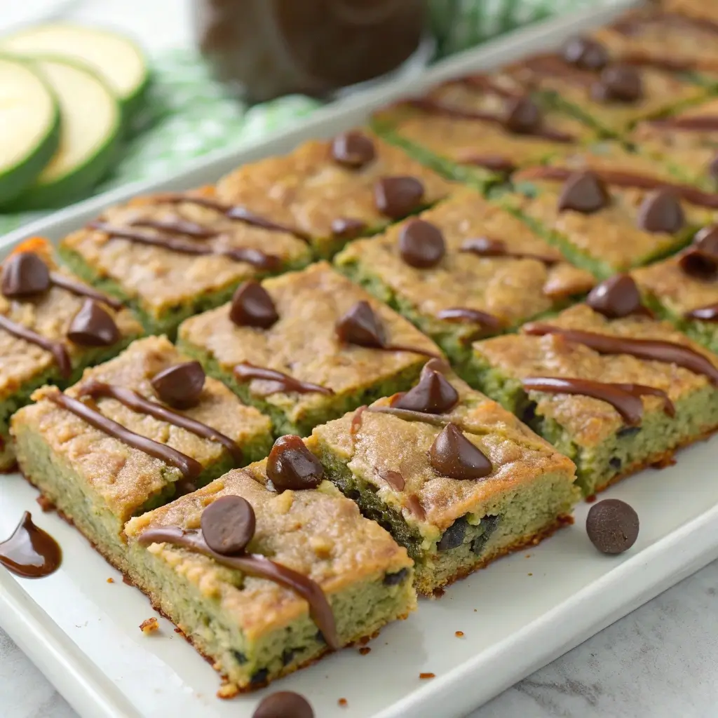 Zucchini Bars with Chocolate Chips