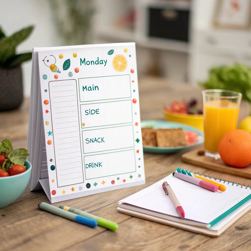 School Lunch Planning Calendar Printable