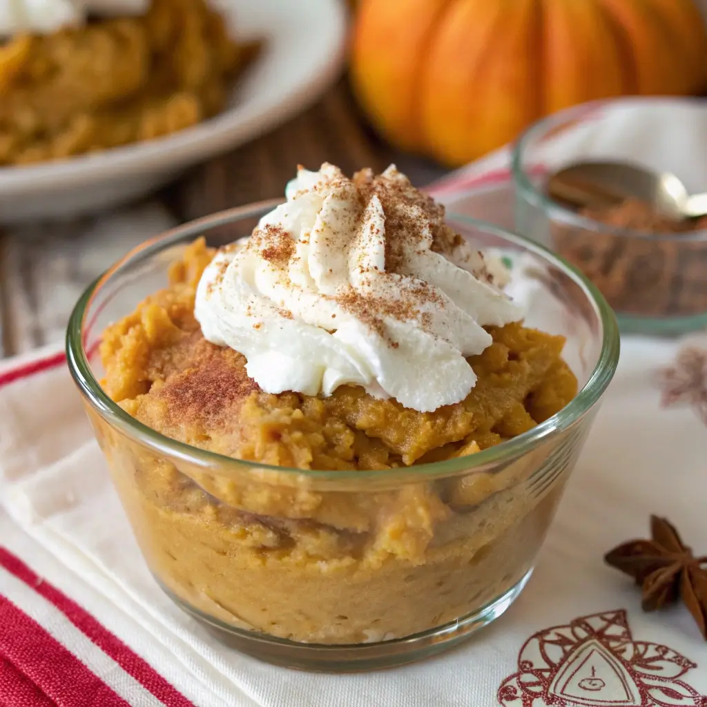 Pumpkin Fluff for Thanksgiving Table