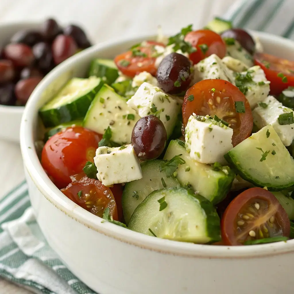 Greek Cucumber Tomato Salad