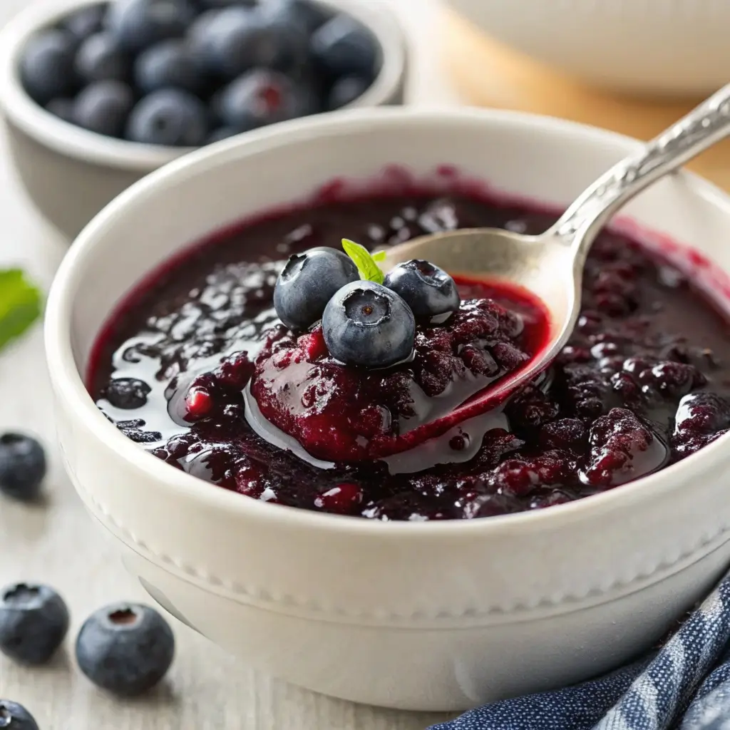 Wild Huckleberry Sauce (For Ice Cream, Cheesecake, Pancakes!)