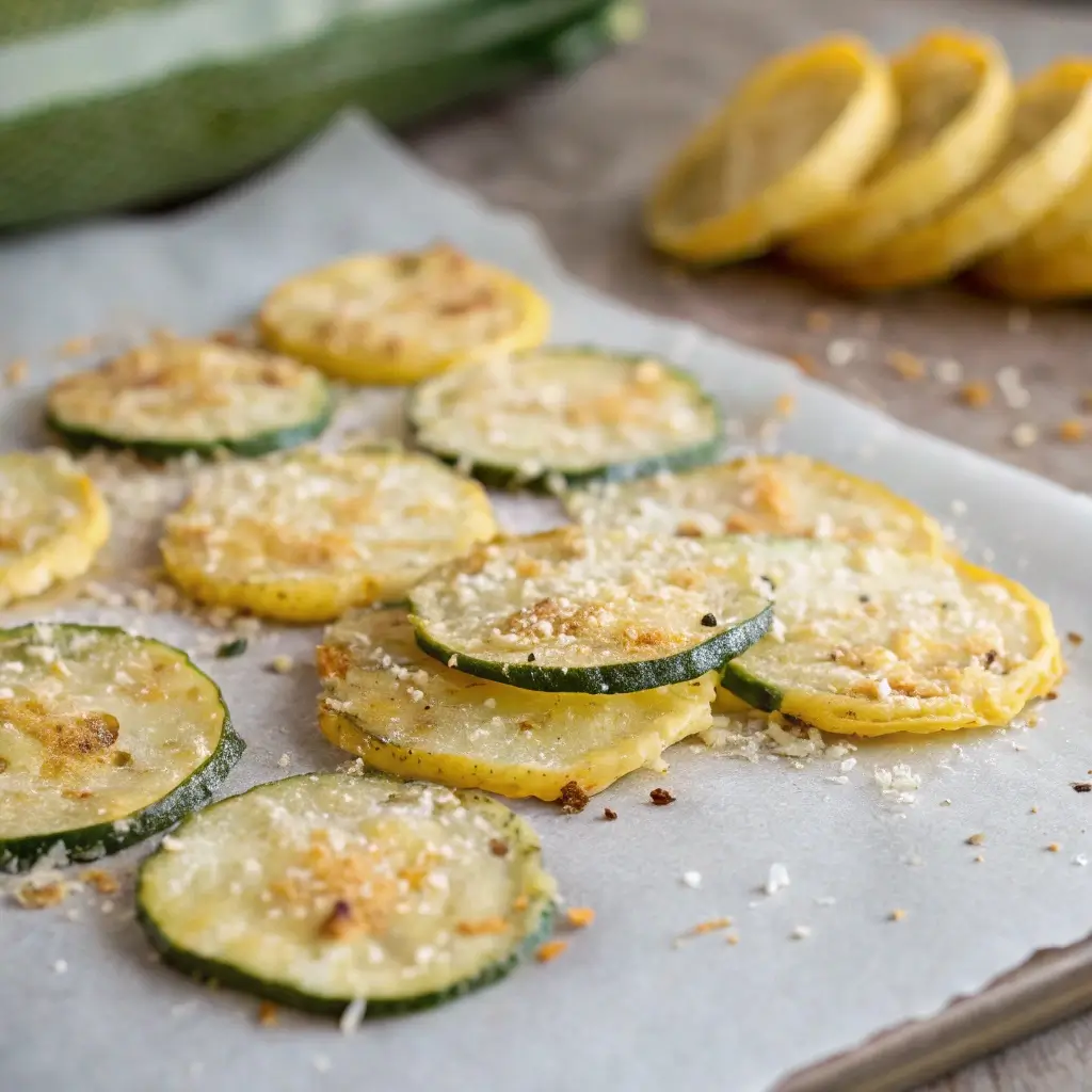 Crispy Parmesan Zucchini Crisps