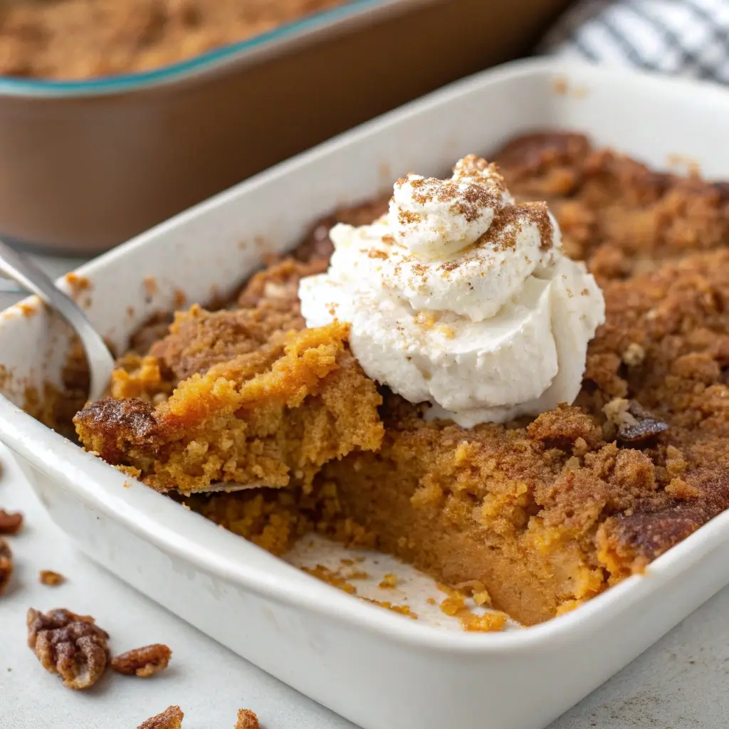 Pumpkin Dump Cake (The Easiest Fall Dessert!)