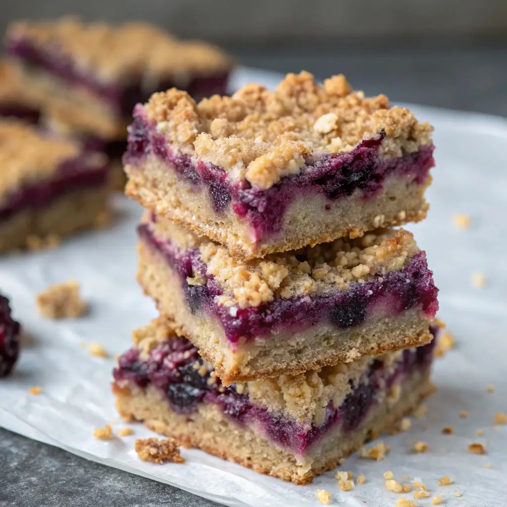 Huckleberry Dessert Bars (Easy One-Bowl Recipe)