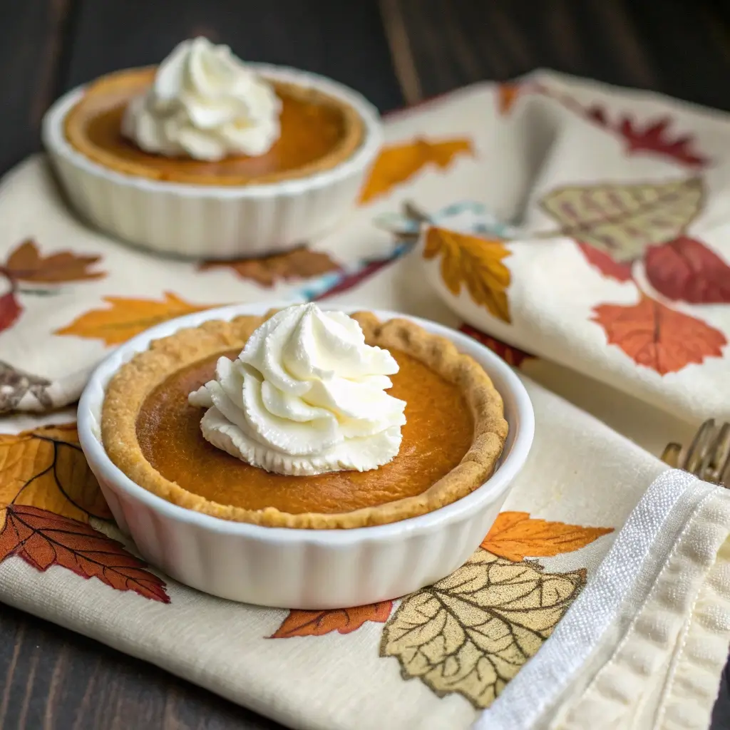Mini Pumpkin Pie for Two (Small Batch Dessert)