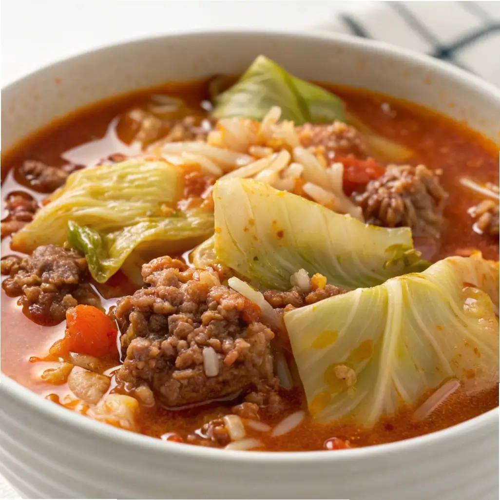 Crockpot Cabbage Roll Soup