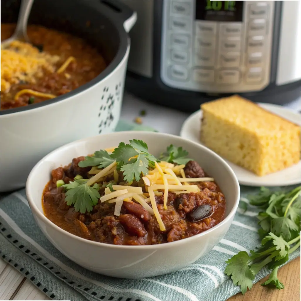 Pressure Cooker Chili (Quick Weeknight Dinner)