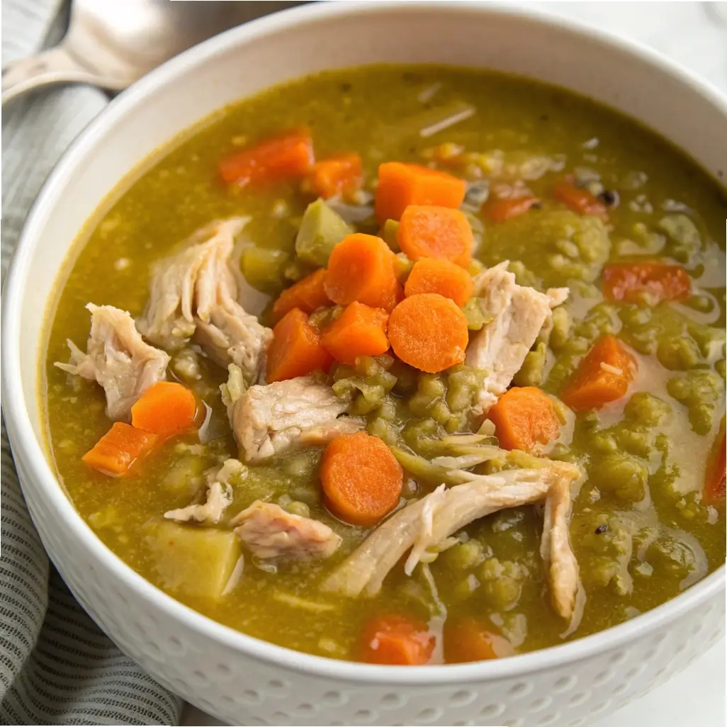 Crockpot Split Pea and Chicken Soup