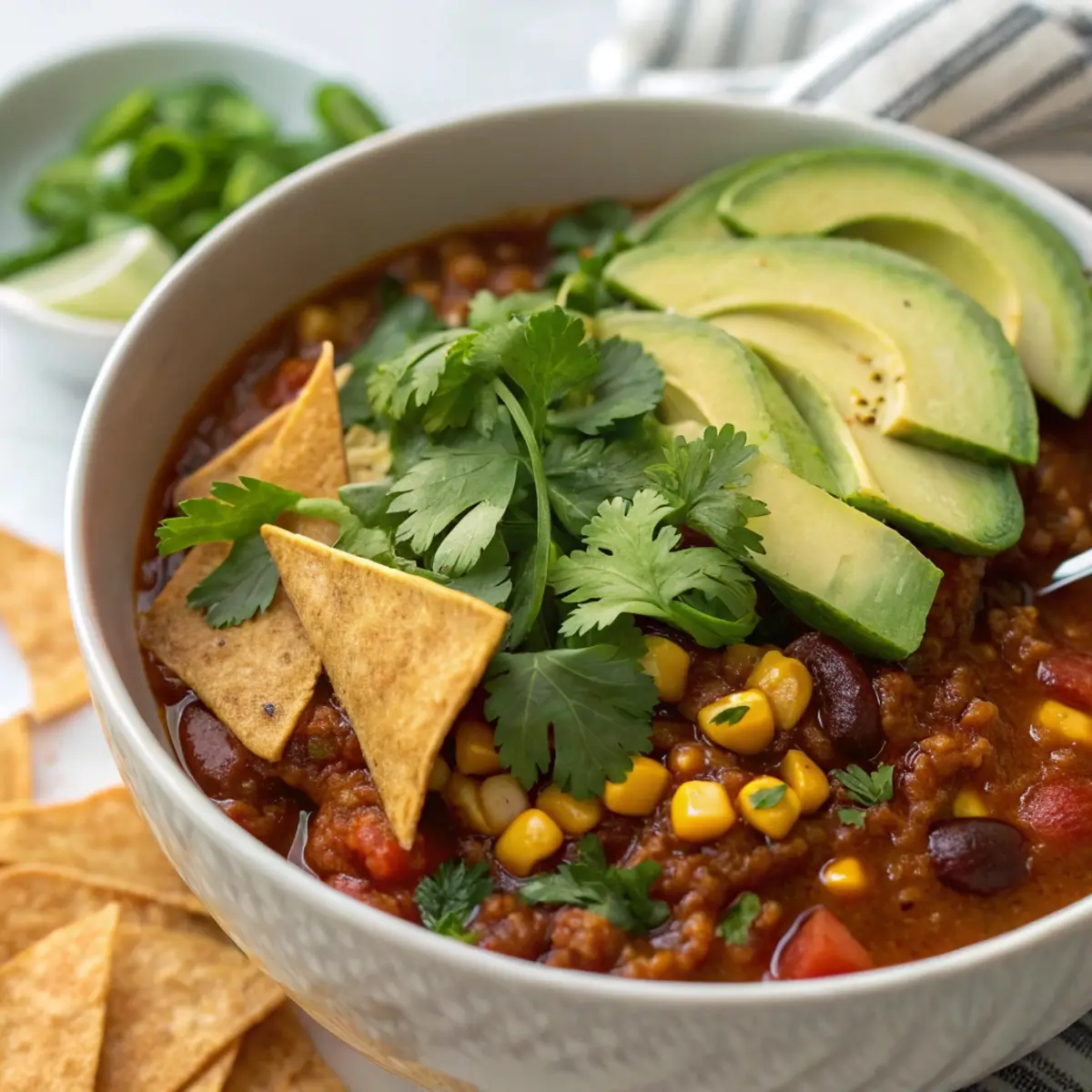 Poblano and Roasted Corn Chili (Southwest Style)