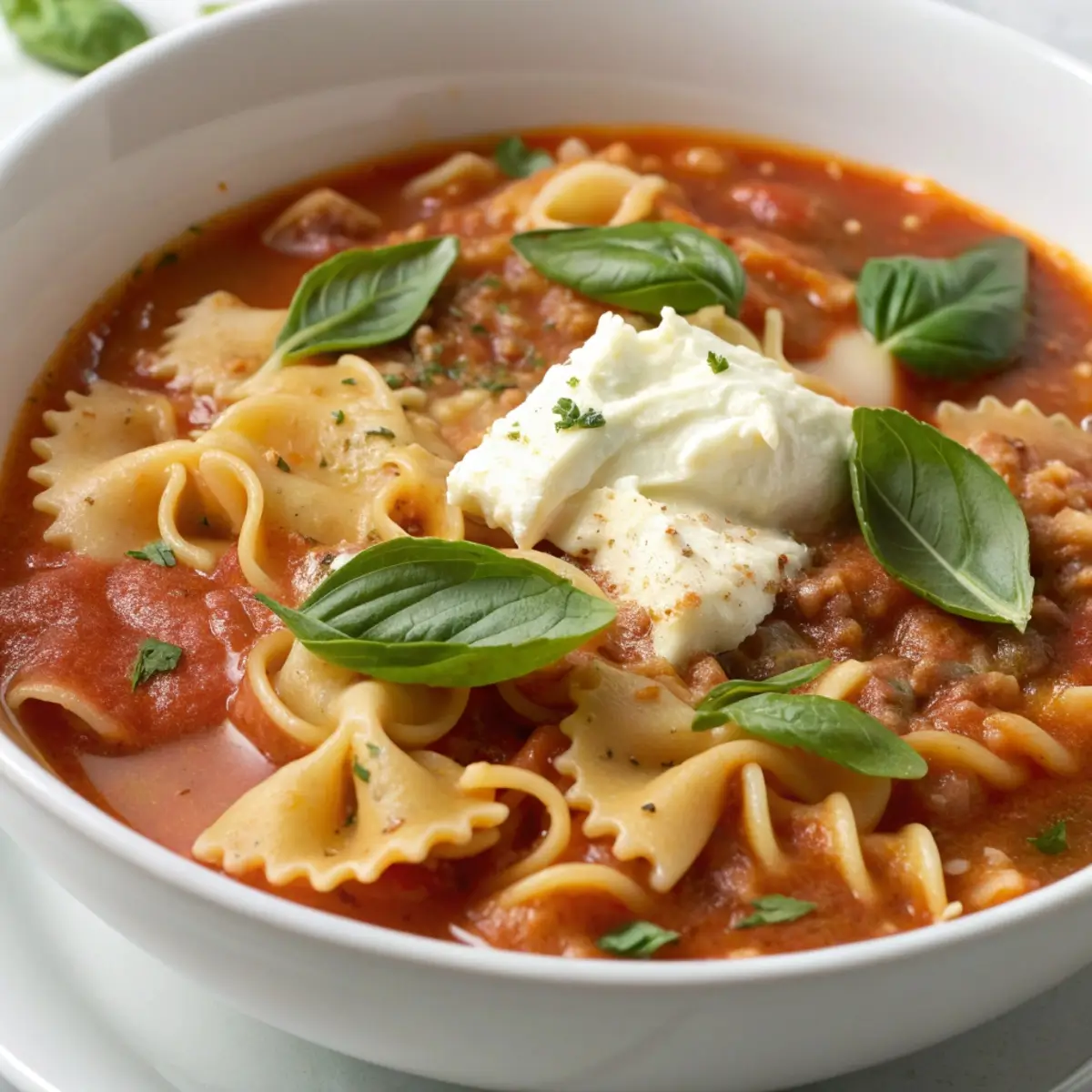 30-Minute Weeknight Lasagna Soup