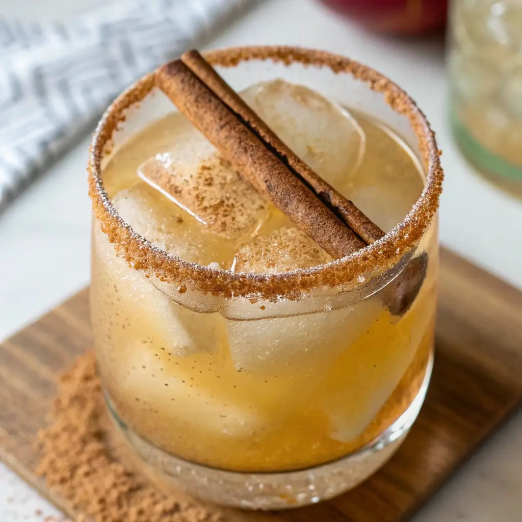 Cinnamon Apple Cider Cocktail