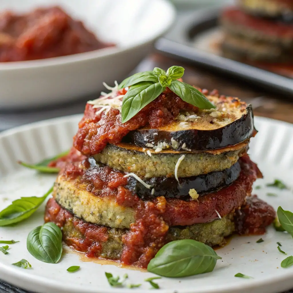 Low-Carb Eggplant Parmesan