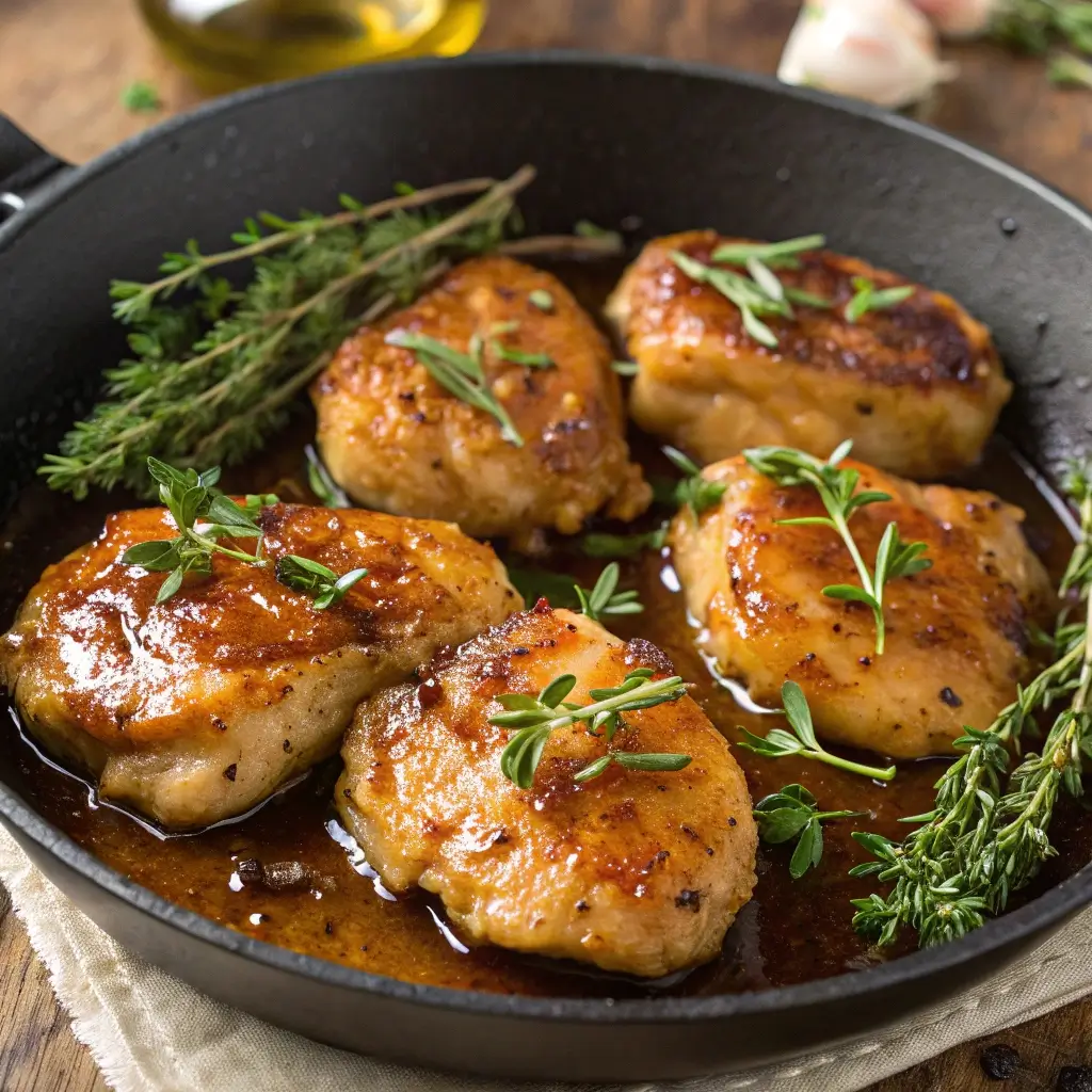Honey Garlic Chicken Tenderloin Medallions