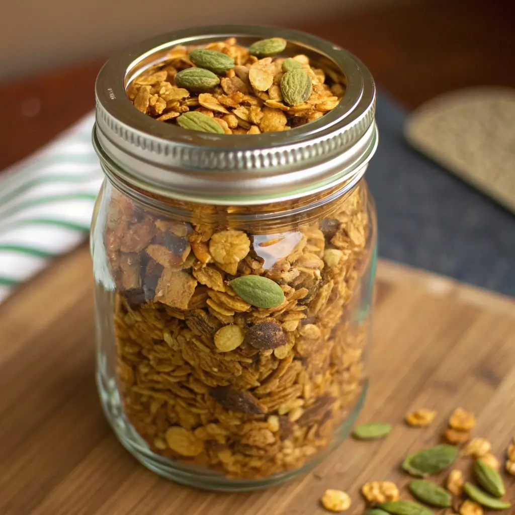Pumpkin Seed Granola Recipe (Nutty & Crunchy)