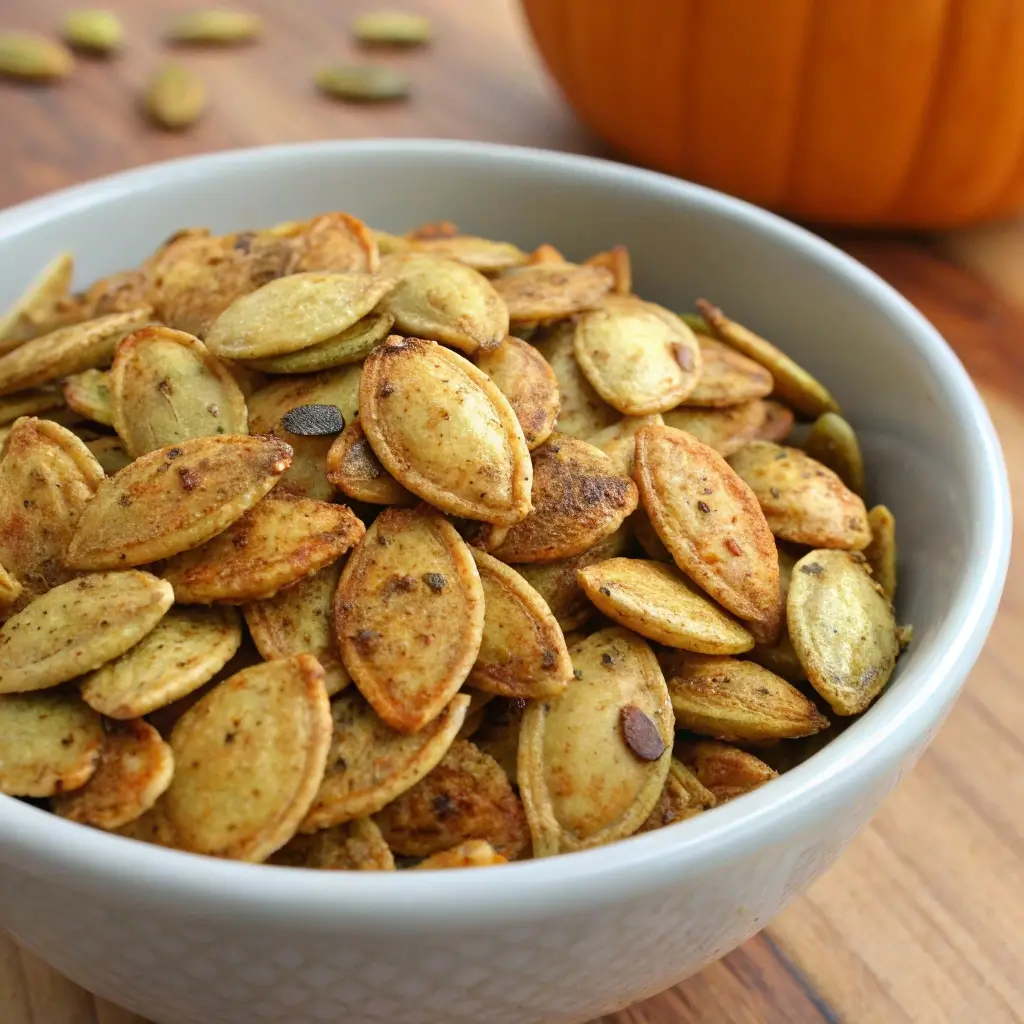 Pumpkin Seeds with Ranch Seasoning (Savory Snack Hack)