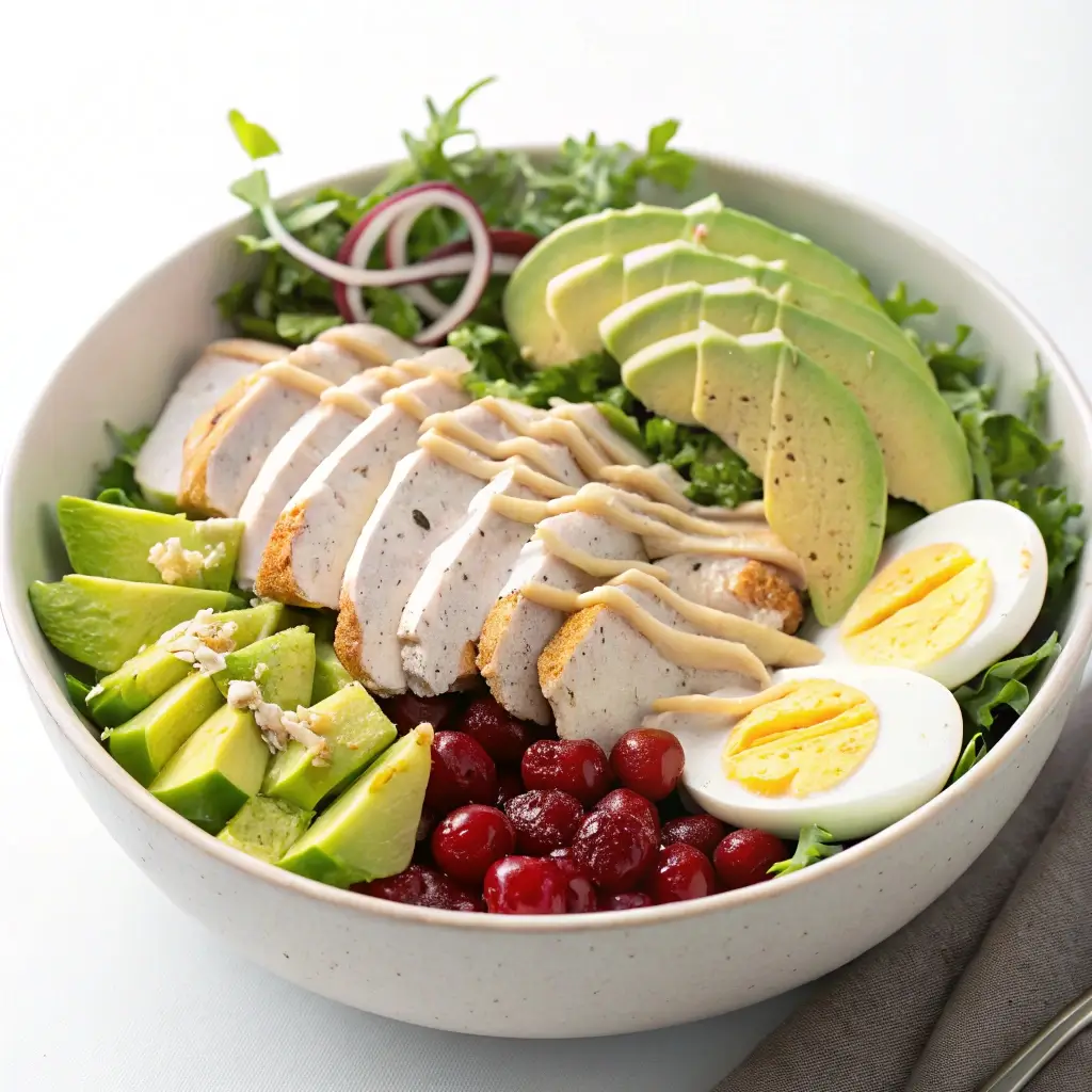 Autumn Cobb Salad with Turkey & Cranberries