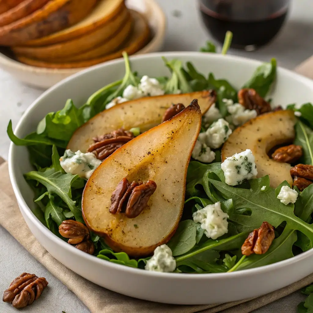Roasted Pear & Blue Cheese Fall Salad