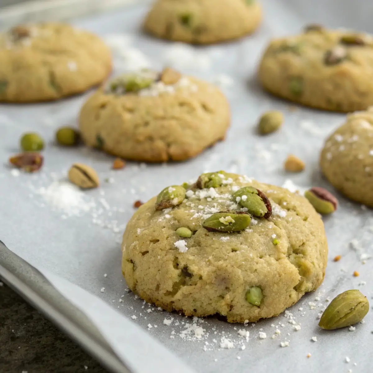 Sweet and Salty Pistachio Cookies