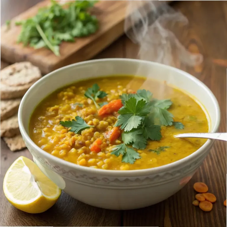 Golden Turmeric Ginger Lentil Soup