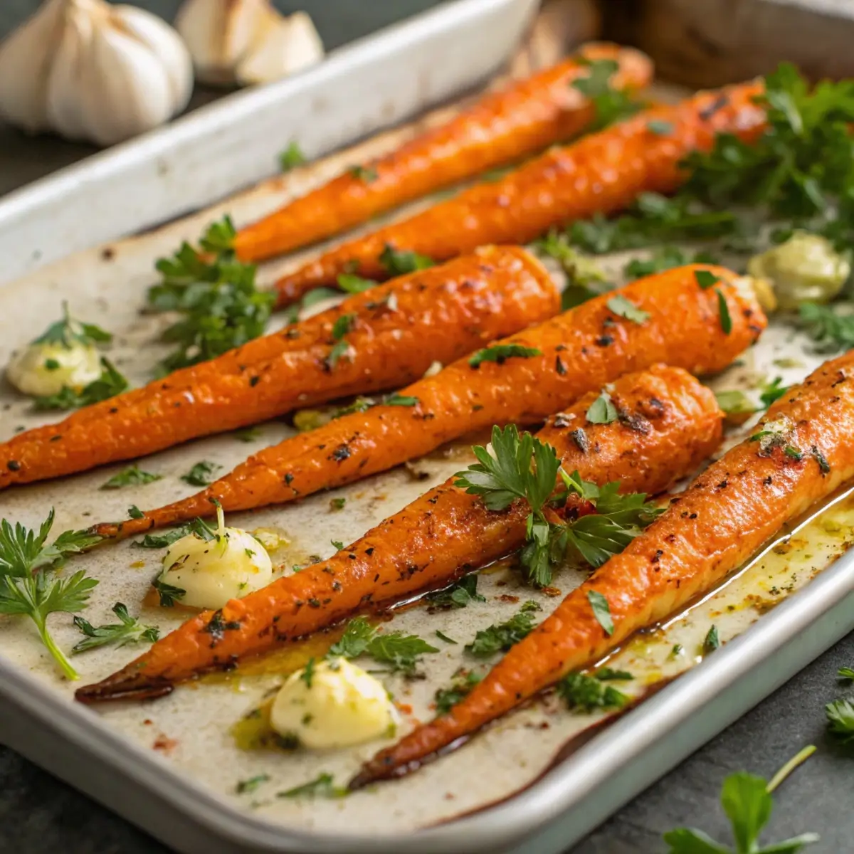 Crispy Smashed Carrots