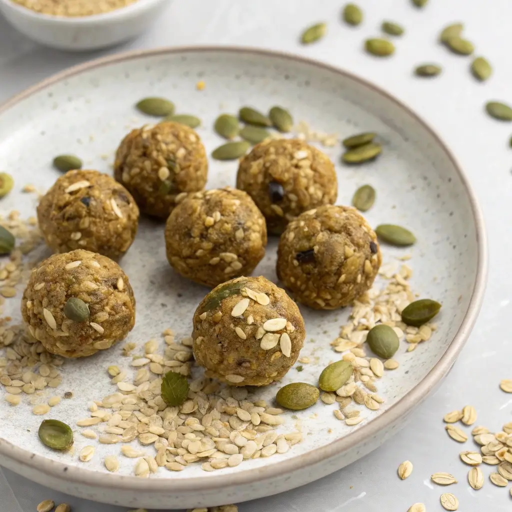 Pumpkin Seed Energy Bites (No-Bake Snack)
