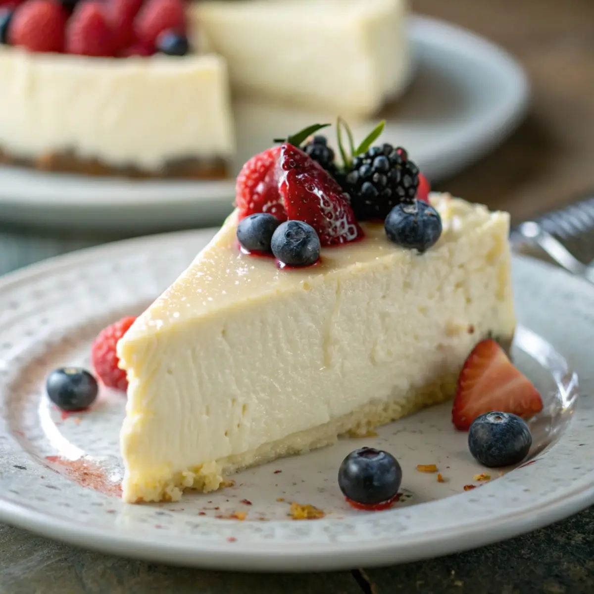 Gluten-Free Crustless Cheesecake