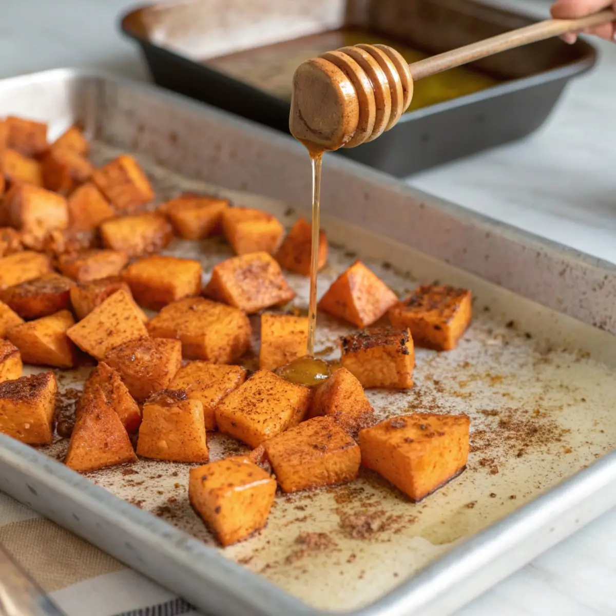 Honey Roasted Sweet Potatoes with Cinnamon