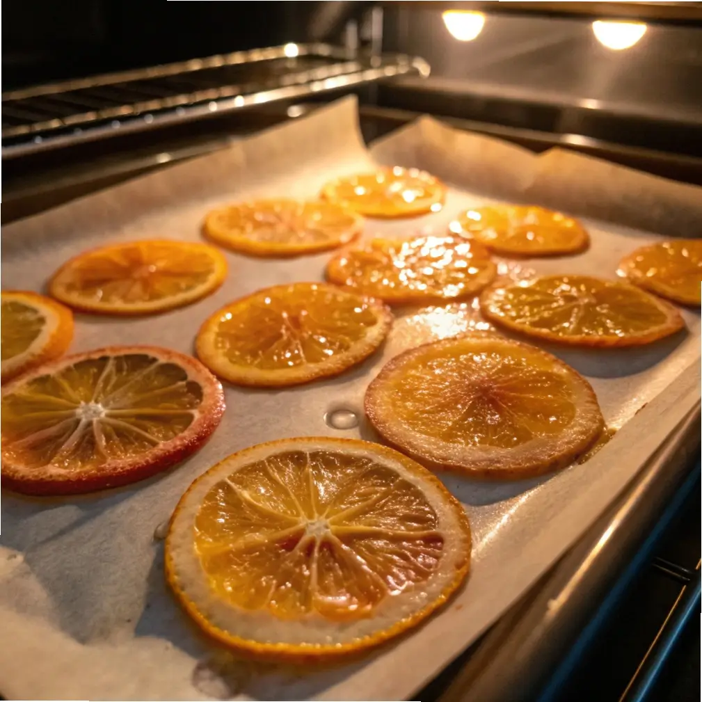 Oven Baked Candied Orange Slices