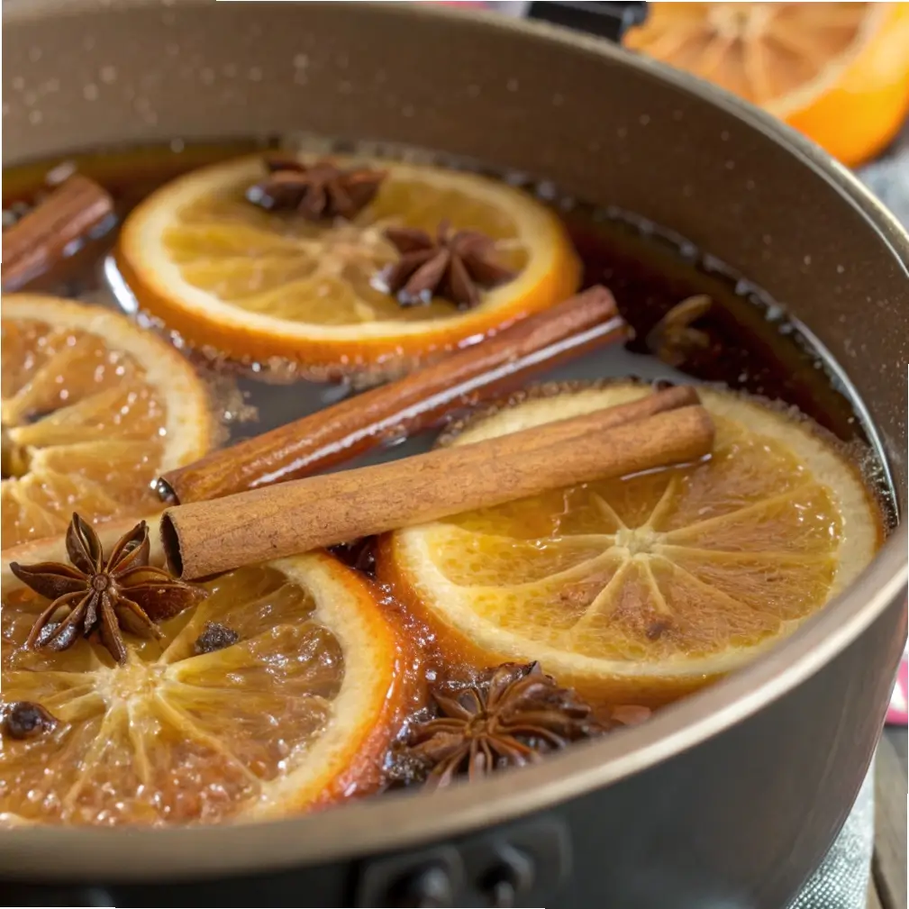 Candied Orange Slices with Spices