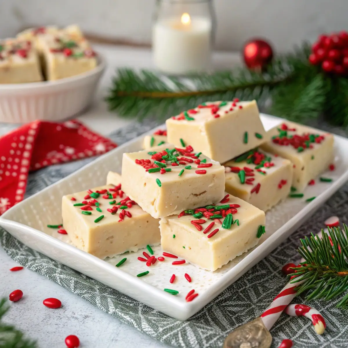Sugar Cookie Fudge for Christmas