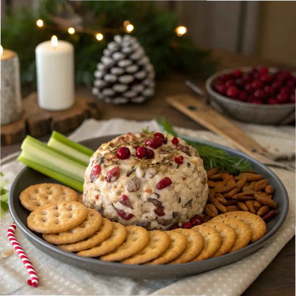 Cranberry Pecan Cheese Ball for Potluck