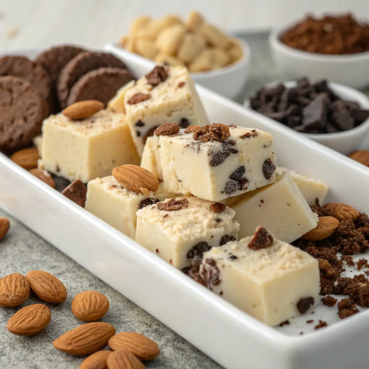 Sugar Cookie Fudge with Almond Extract