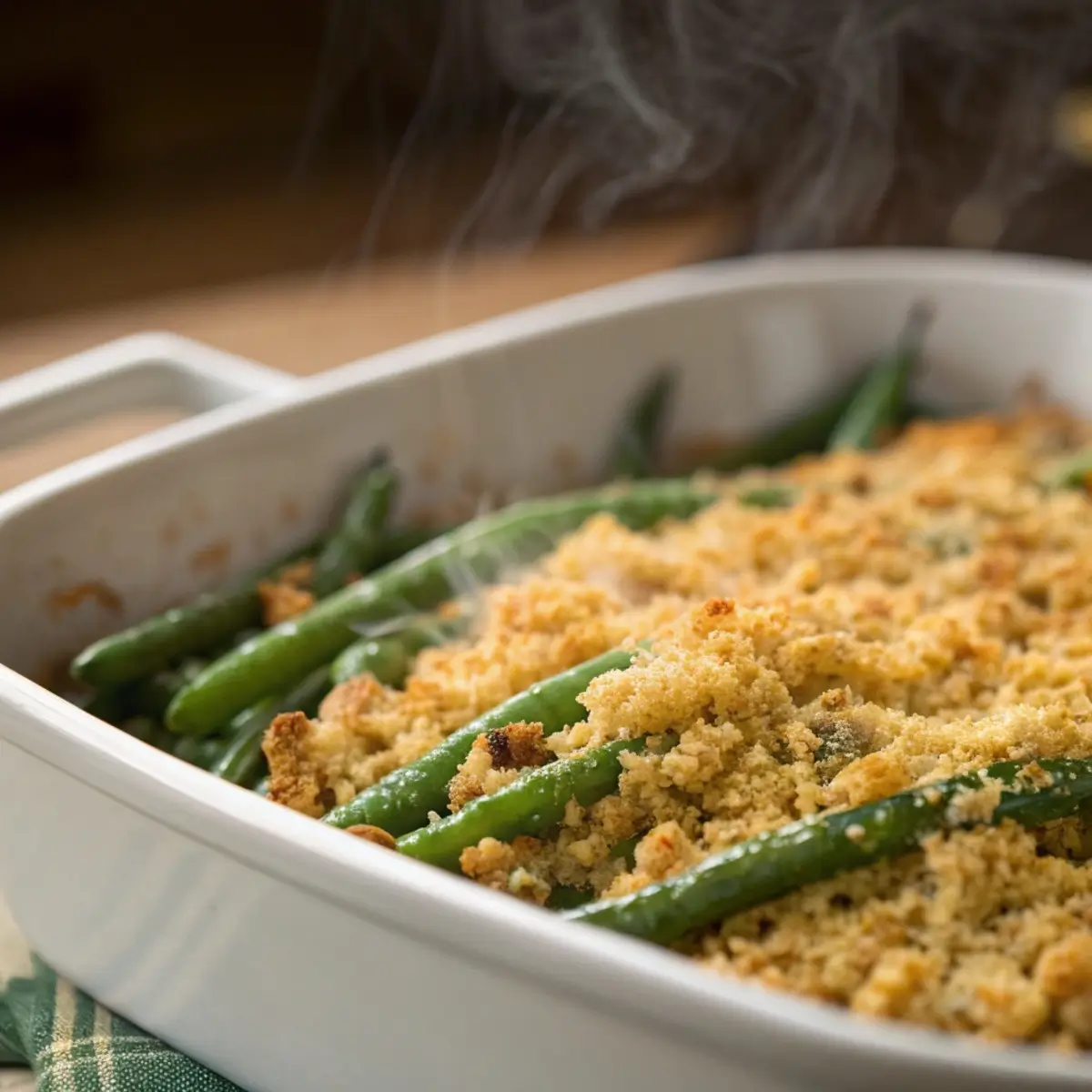 Green Bean Casserole with Panko Topping